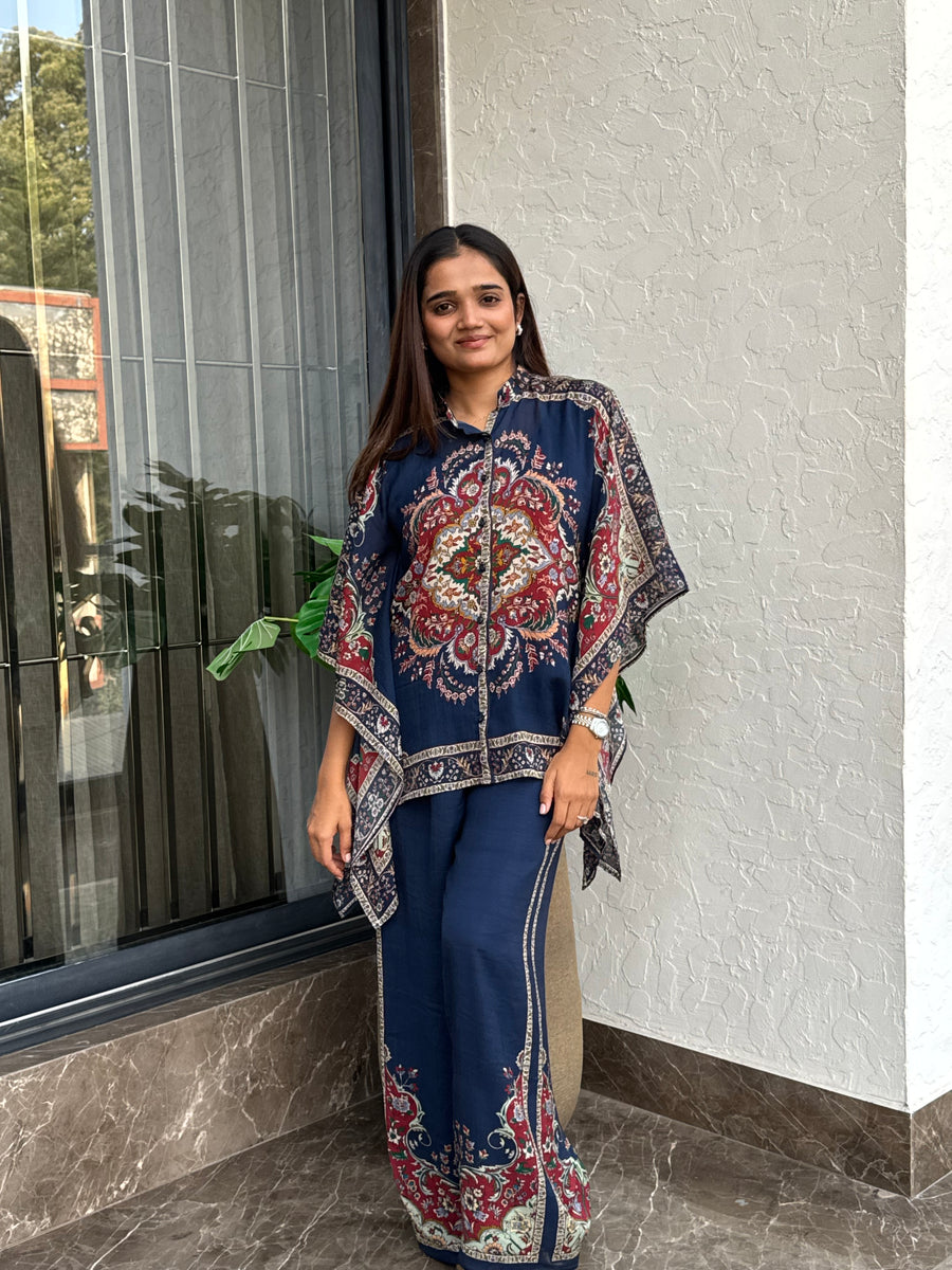 Midnight Royale Kaftan Co-ord Set