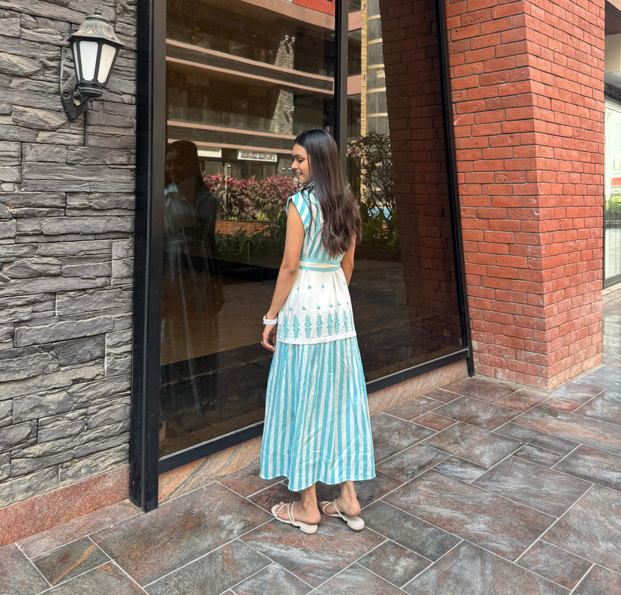 Belted Shirt Midi Dress