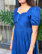 Royal Blue Crochet Maxi Dress