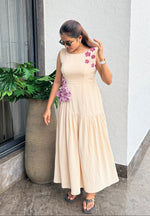 Blush Bloom Crochet Dress