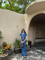 Sapphire Bloom Ensemble Co-ord Set
