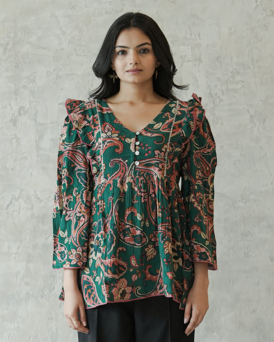 Paisley Charm Cotton Top